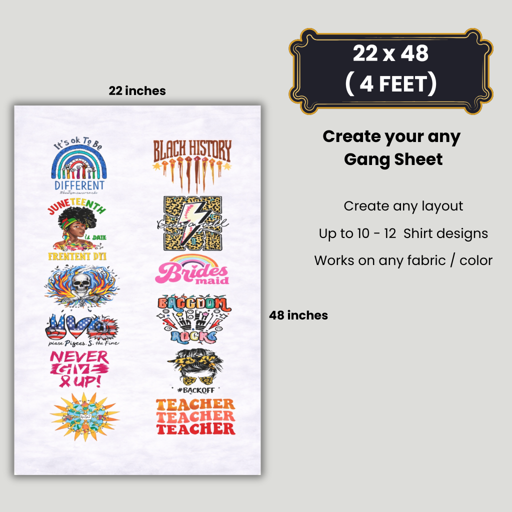 Create Your Gang Sheet with Our Gang Sheet Builder Software