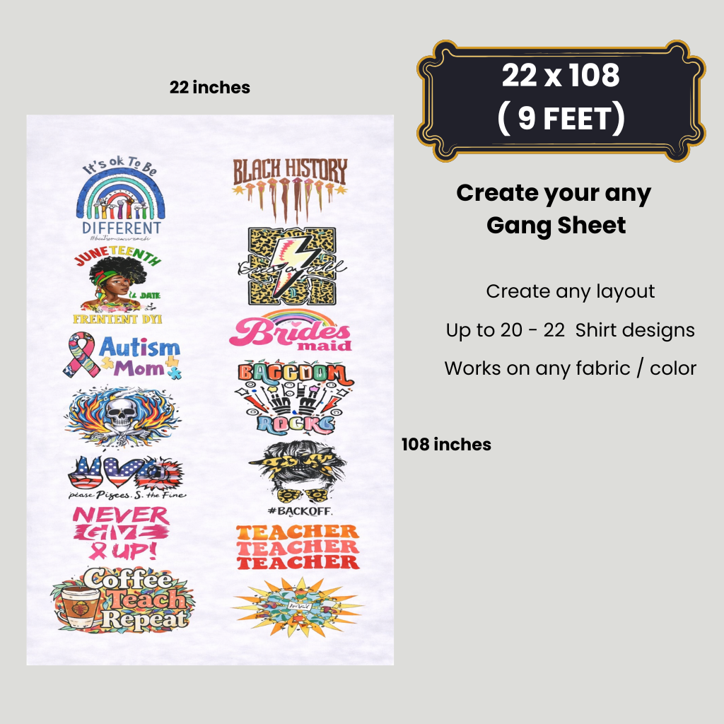 Upload Your Own Gang Sheet