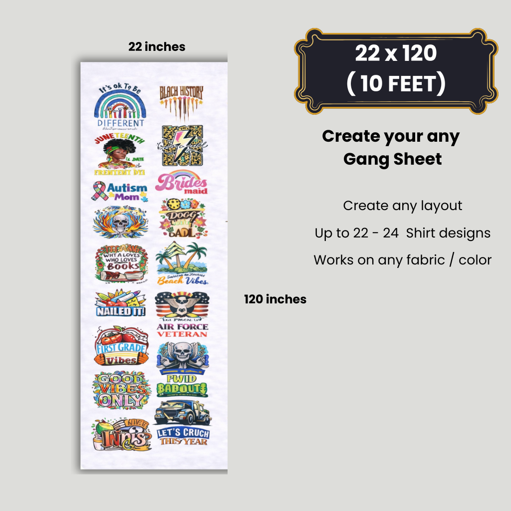 Upload Your Own Gang Sheet
