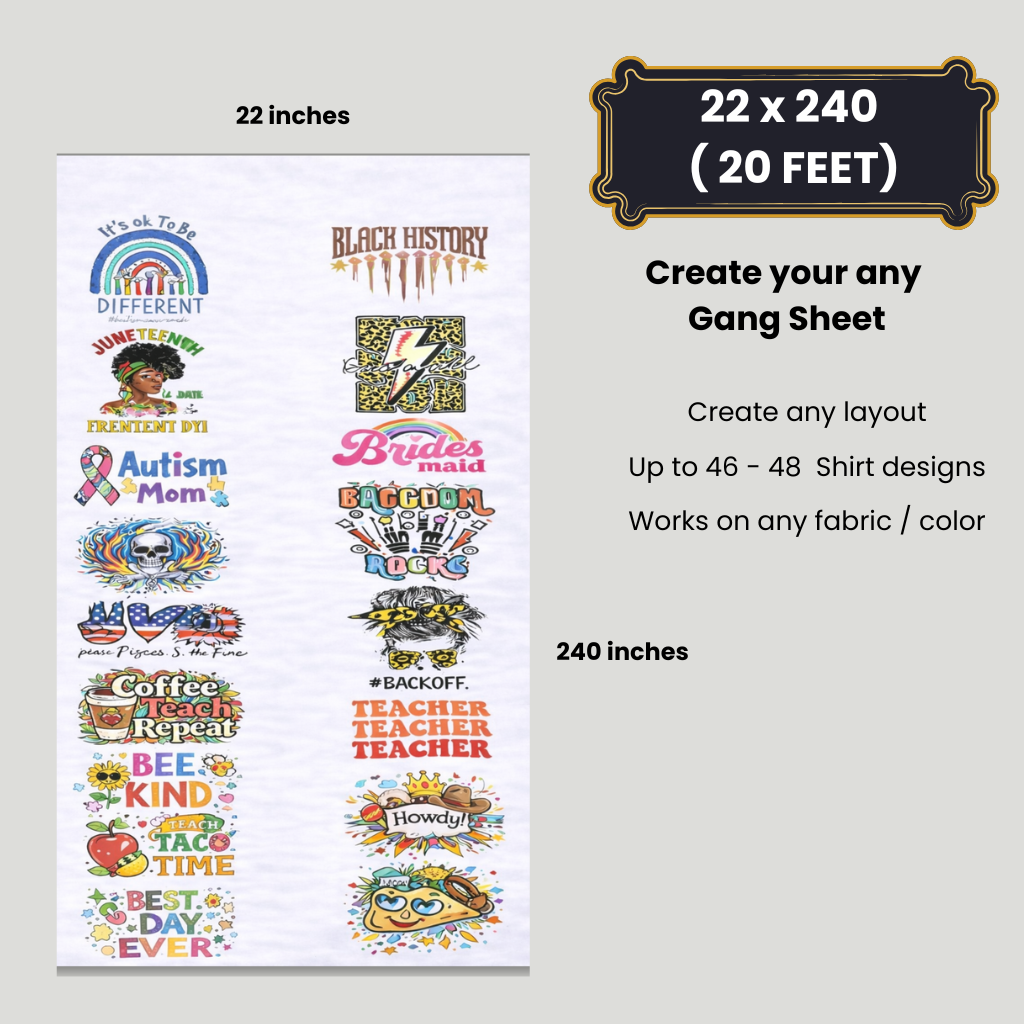 Upload Your Own Gang Sheet