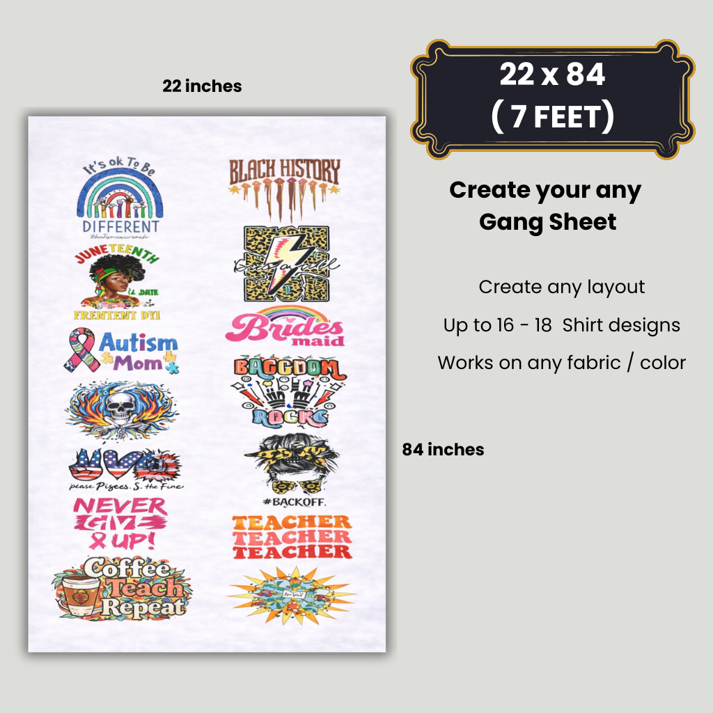 Upload Your Own Gang Sheet